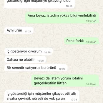 Siparişimde Yanlış Ürün Gönderildi İade Talebime Yanıt Alamıyorum