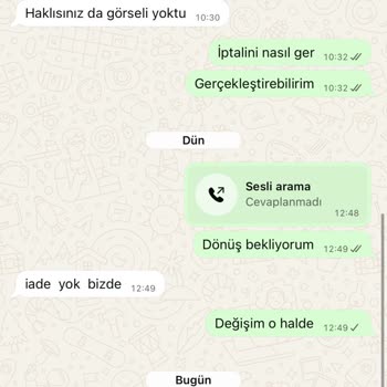 Siparişimde Yanlış Ürün Gönderildi İade Talebime Yanıt Alamıyorum