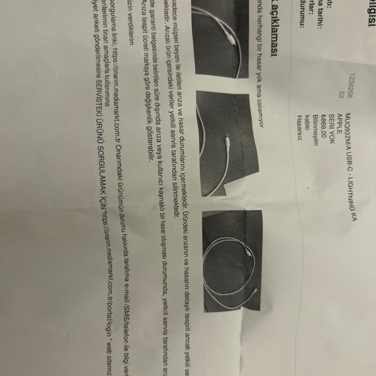 Garanti Kapsamındaki Şarj Kablosuna Fahiş Tamir Ücreti Şoku!