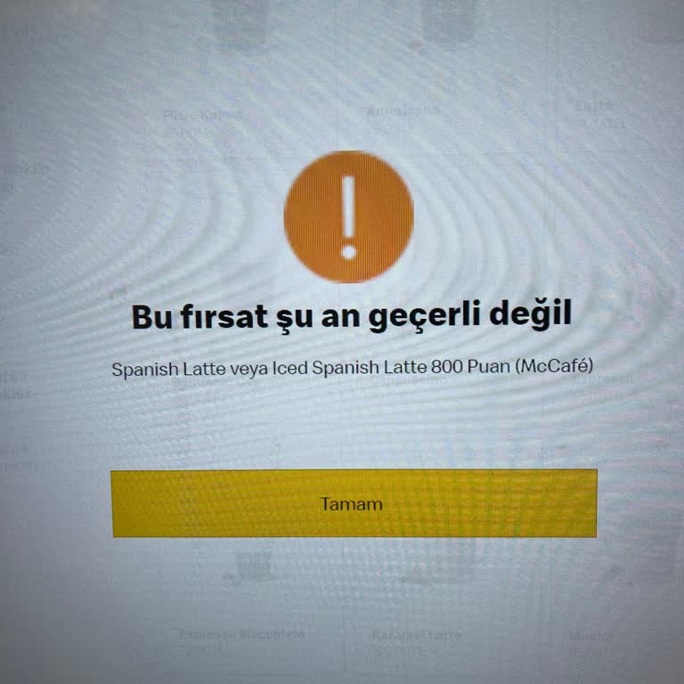 Puanla Aldığım Kahve Teslim Edilmedi, Puanım Gitti!
