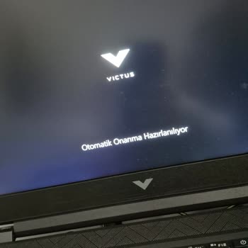 HP Victus Laptop Siyah Ekranda Takılı Kaldı, Açılmıyor