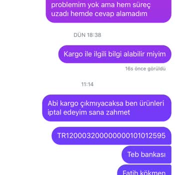 Ödemesini Yaptığım Tesbihler Teslim Edilmedi, İletişim Sağlanamıyor