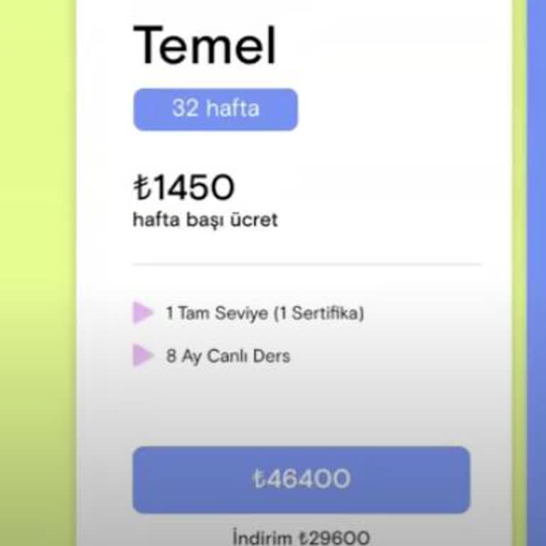 Satın Alınan Derslerin Eksik Tanımlanması Ve İlgisiz Müşteri Hizmetleri
