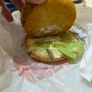 Burger King Tırtıllı Hamburger