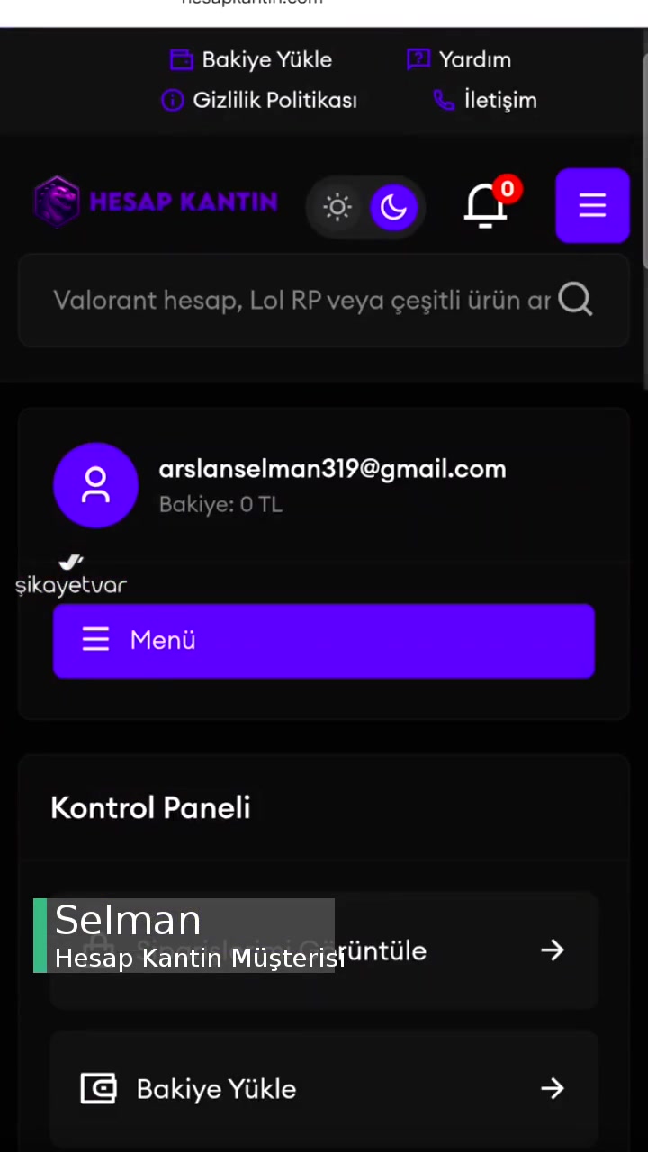 Hesap Kantin Göründüğü Gibi Siparişler Kısmında Gözüküyor videonun kapak resmi