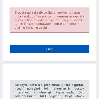 Sigorta Kaydı Yapılamayan Cihaz İçin Hizmet Eksikliği Ve İade Talebi