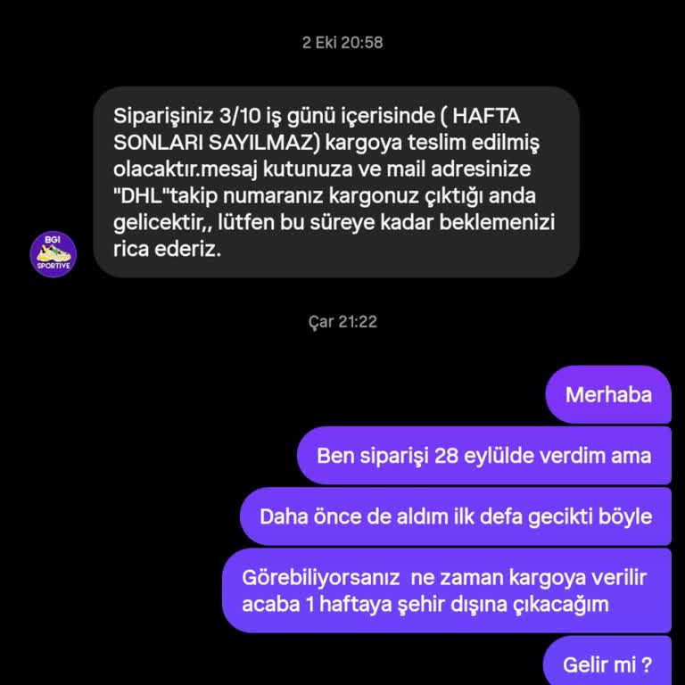 Geç Teslimat Ve Yetersiz İletişim Nedeniyle Mağduriyet Yaşadım