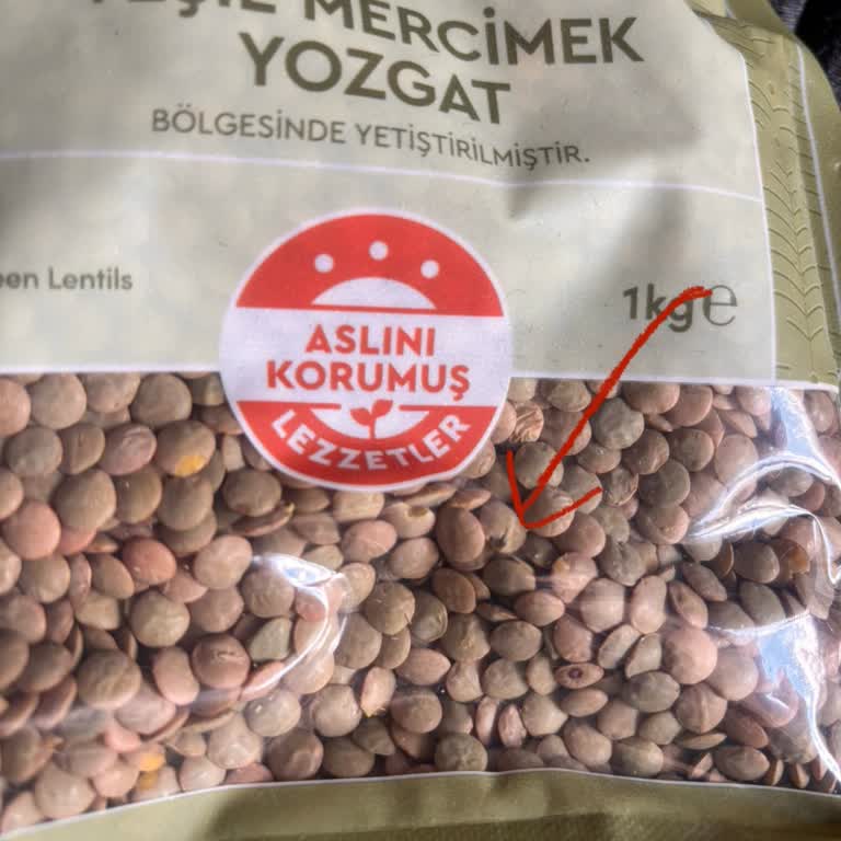 Yeşil Mercimekte Böcek Şoku: Son Tüketim Tarihi Geçmemiş Üründe Hijyen Sorunu