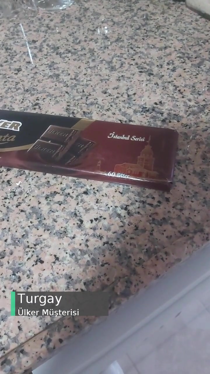280gr Ülker Bitter Çikolata Eksik Ve Bozuk Ürün videonun kapak resmi