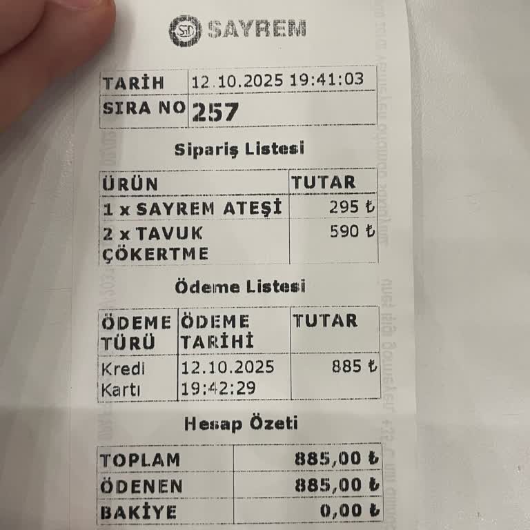 Sayrem Makarna Antares Şubesi'nde Kaba Davranış Ve Ödeme Sorunu