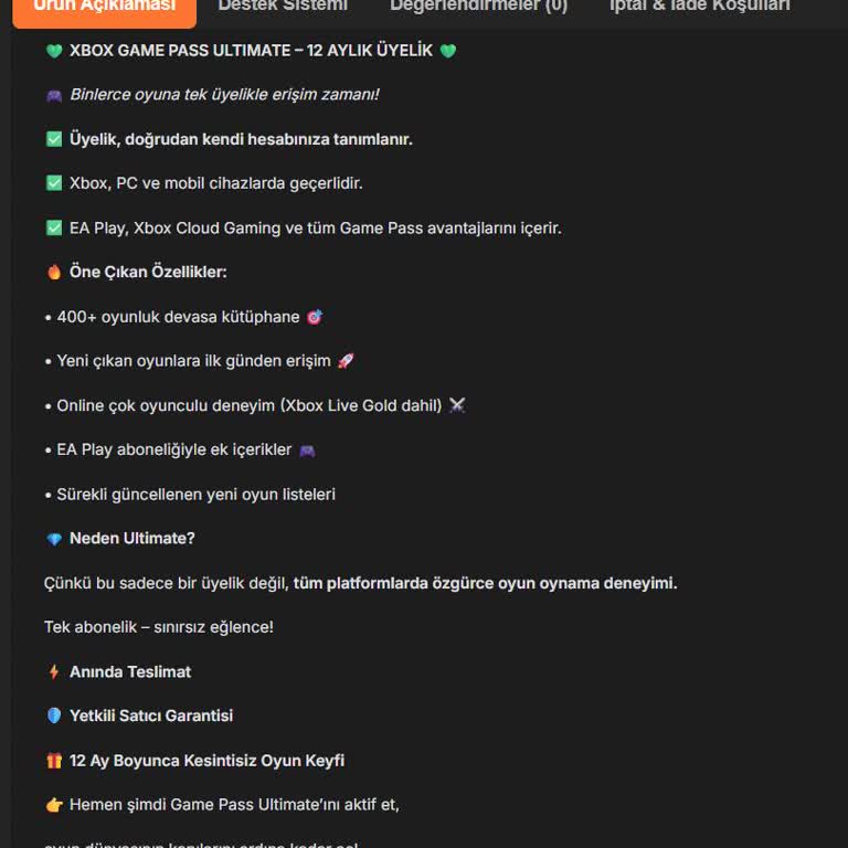 Kendi Hesabım Yerine Başka Birinin Hesap Bilgileri Gönderildi, İade Talep Ediyorum