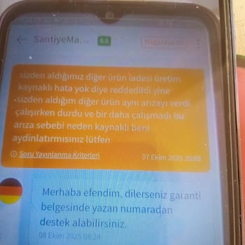 Aldığım İki Motorlu Testere İlk Kullanımda Bozuldu, Ücret İadesi Yapılmadı