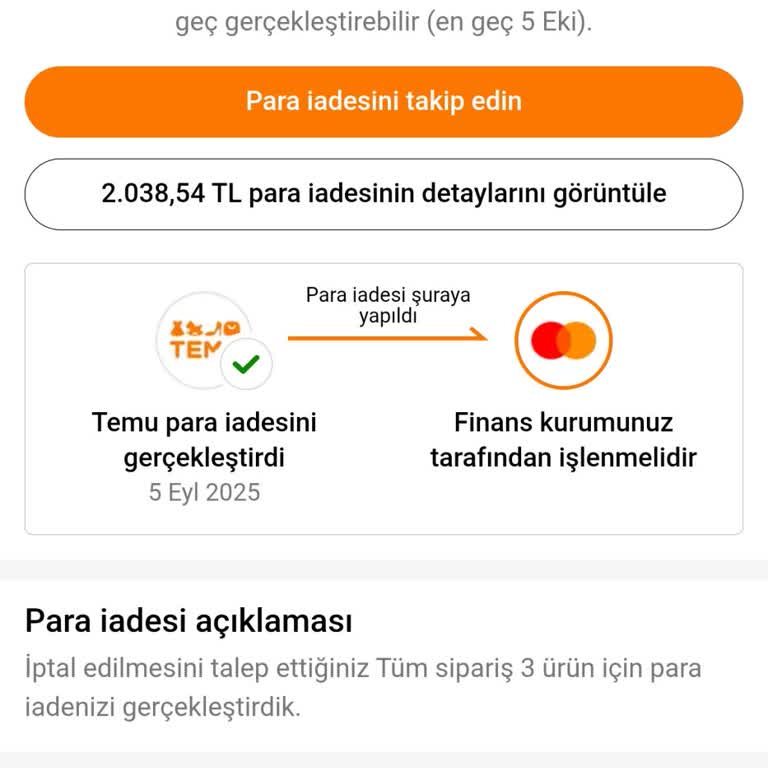 Temu'dan Yanlışlıkla Çekilen Tutarın İadesi Yapılmıyor, Destek Yetersiz