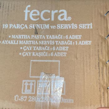 Kırık Gelen Pasta Tabağına Çözüm Bekliyorum