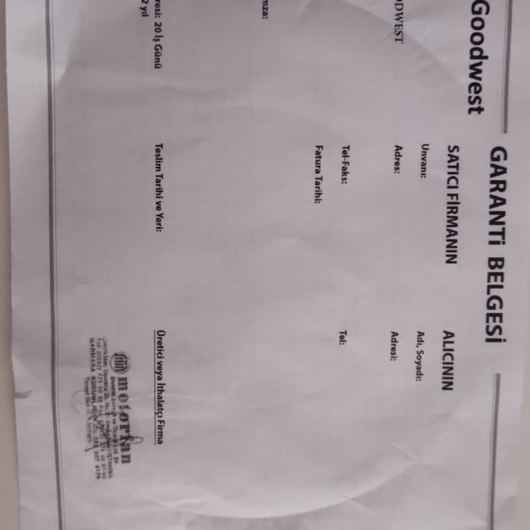 Goodwest Ankastre Fırın Pişirme Sorunu Ve Servisten Yetersiz Destek