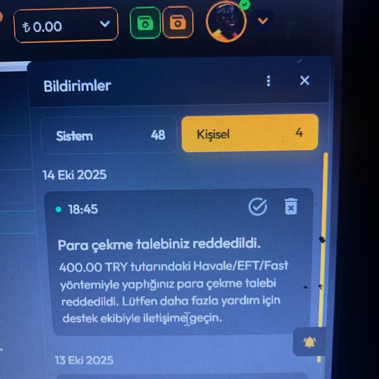 Promosyon Kodu İle Kazandığım Tutar Gerekçesiz İptal Edildi