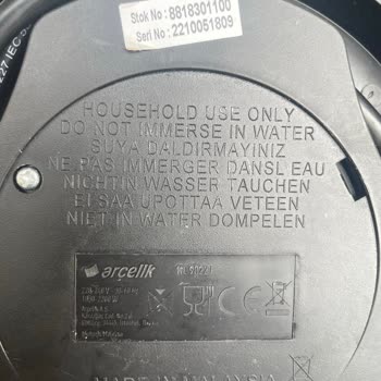 Garanti Kapsamındaki Su Isıtıcıya Yüksek Tamir Ücreti Şoku