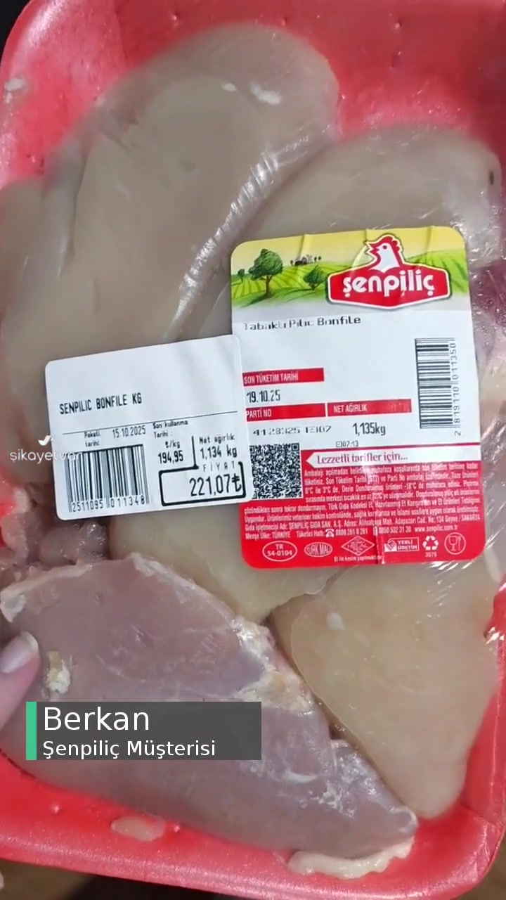 Şenpiliç Aynı Paketteki Tavukta Renk Ve Koku Farkı! videonun kapak resmi