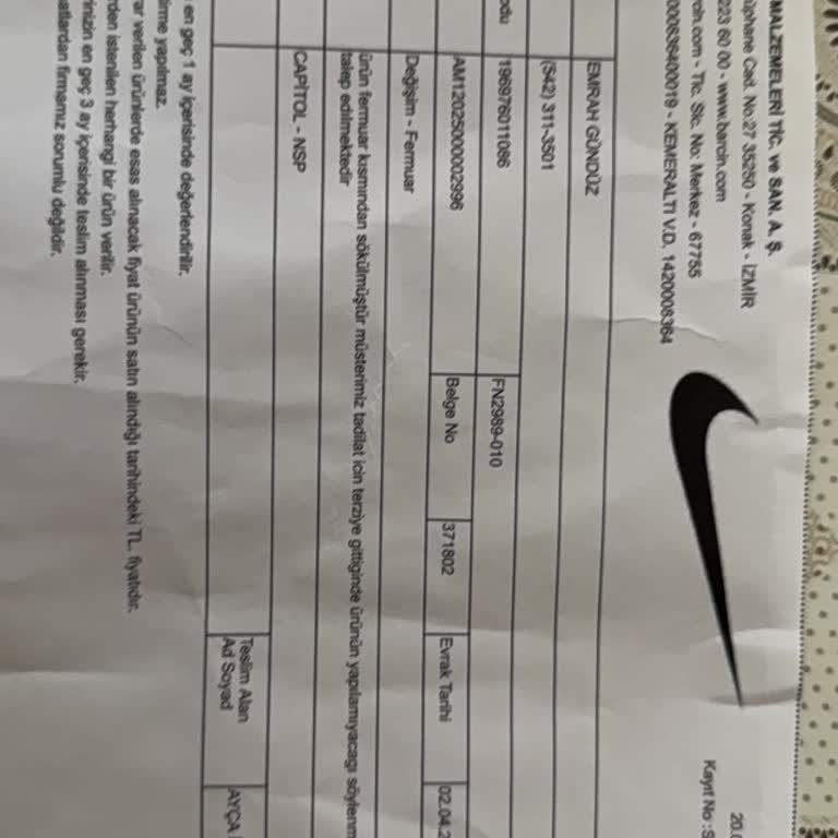 Aldığım Eşofman Altının Fermuarı Bozuk Mağaza Yardımcı Olmuyor