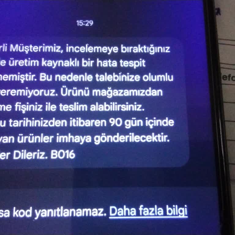 Kısa Sürede Deforme Olan Ayakkabı İçin Olumsuz Garanti Sonucu