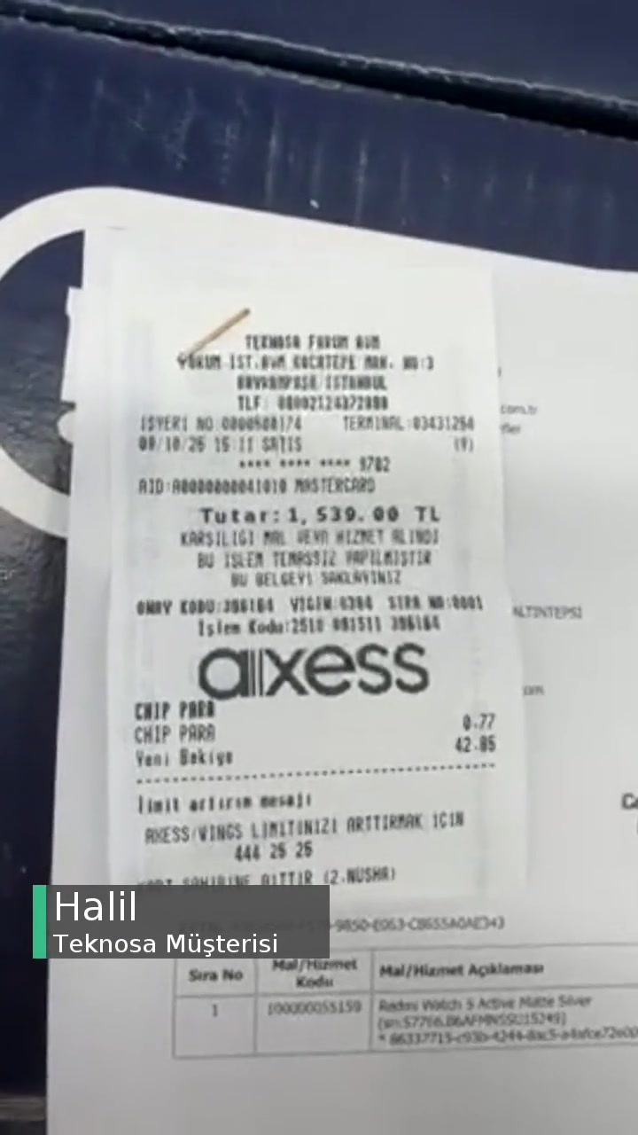 Teknosa Redmi Watch 5 Active Saat Sorunu! videonun kapak resmi