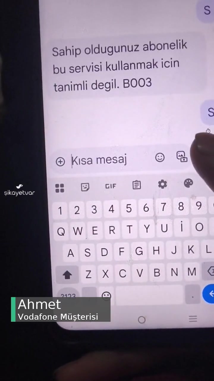 Vodafone 7000'den Mesaj Gelmiyor videonun kapak resmi