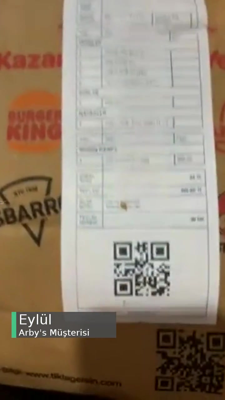 Arby's Başkasının Siparişi Geldi videonun kapak resmi