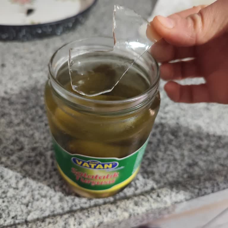 Salatalık Turşusunda Cam Parçası Şoku: Güvenlik Endişesi Ve Çözüm Talebi