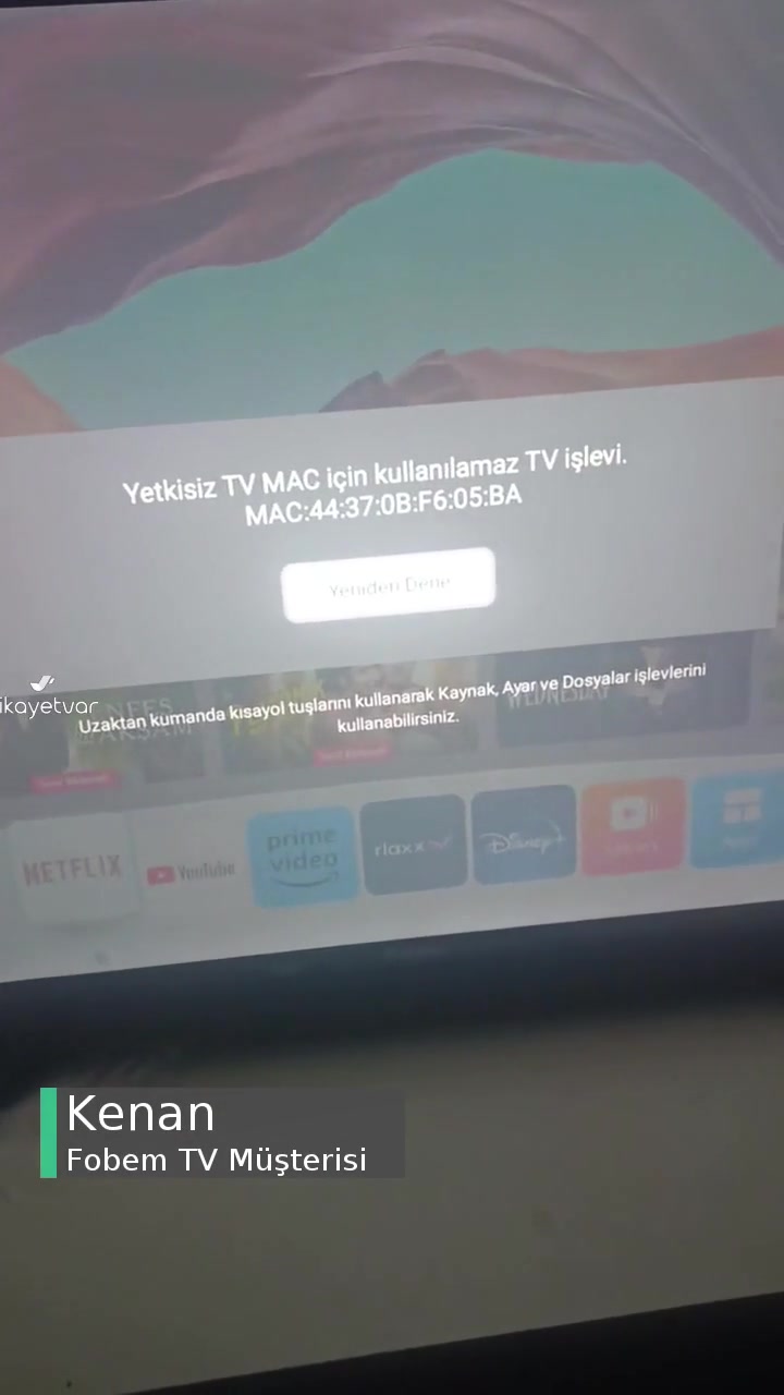 Fobem TV Yetkisiz TV Mac Uyarısı videonun kapak resmi