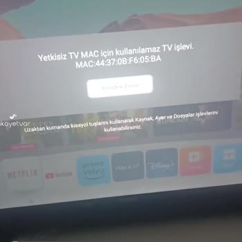 Fobem TV Yetkisiz TV Mac Uyarısı