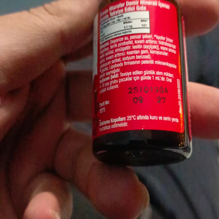 Orzax İlaç Ocean Microfer Demir Takviyesinde Renk Değişikliği Ve Mağduriyet