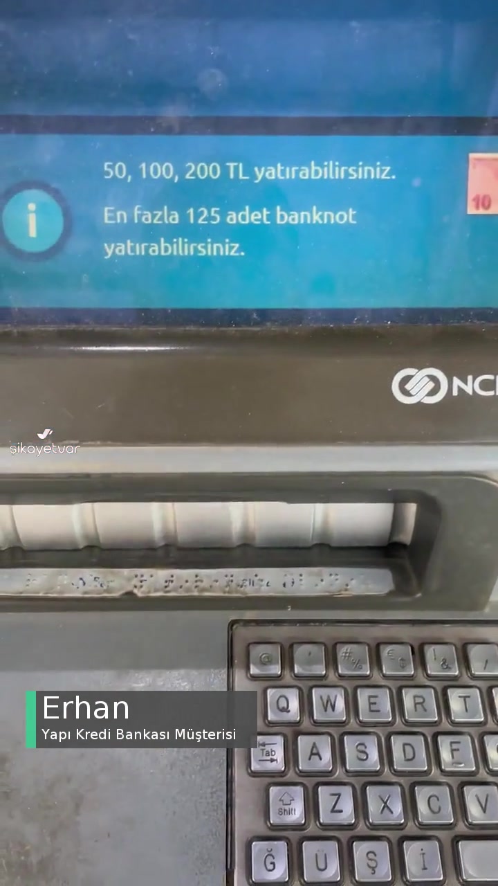 Yapı Kredi Bankası ATM Uzun Süredir Arızalı videonun kapak resmi