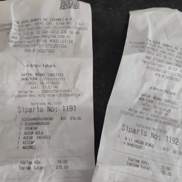 Çocuk Menü Kampanyasında Aynı Oyuncakların Verilmesi Ve Değişim Yapılmaması