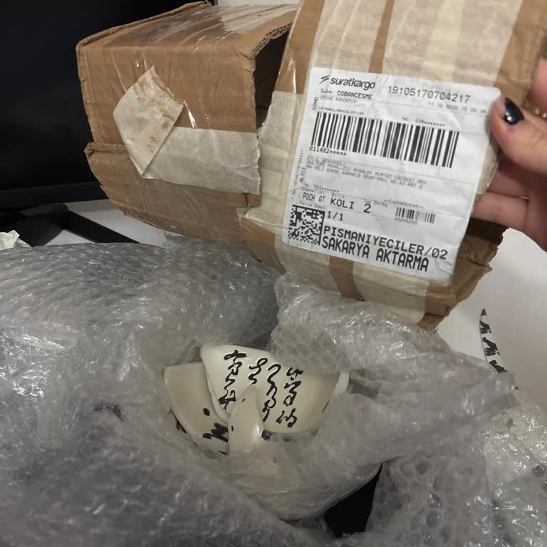 Kargo İle Gönderilen Kase Kırık Çıktı Mağduriyet Yaşadım