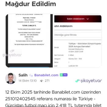 Banabilet.com Para İadesi Sorunu!