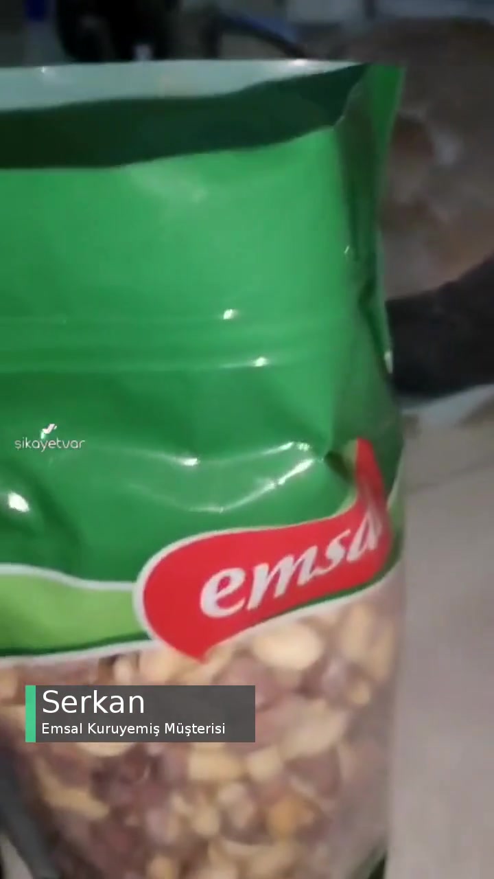 Emsal Kuruyemiş Ürününden Kurt Çıktı videonun kapak resmi