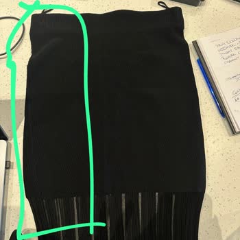 Bir Kez Giyilen Triko Etekte Dikiş Hatası Ve Mağazadan Olumsuz İnceleme Sonucu