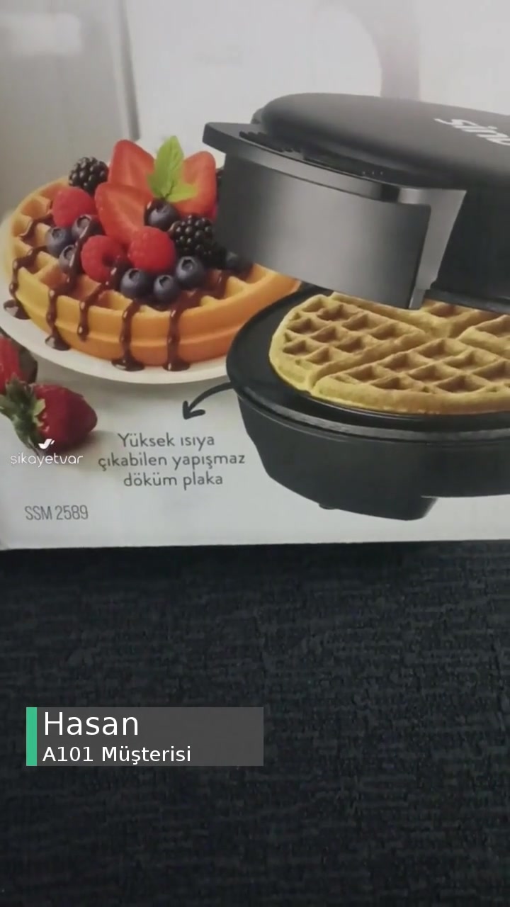 A101 Sinbo Waffle Makinesi Aldım Pişirmiyor! videonun kapak resmi