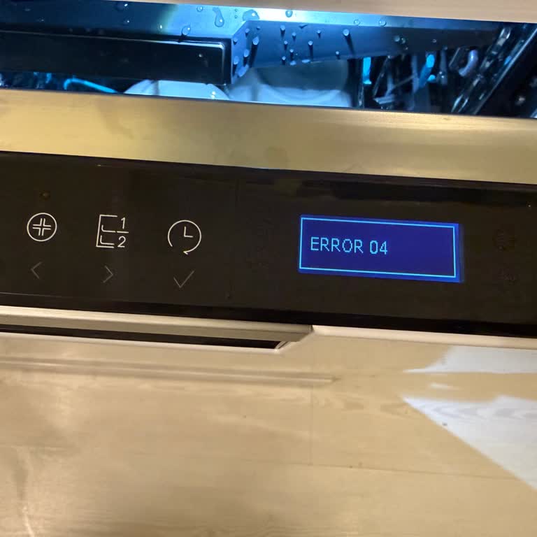 Haier XF 6B2M3PW Dishwasher Shows E04 Error on First Use