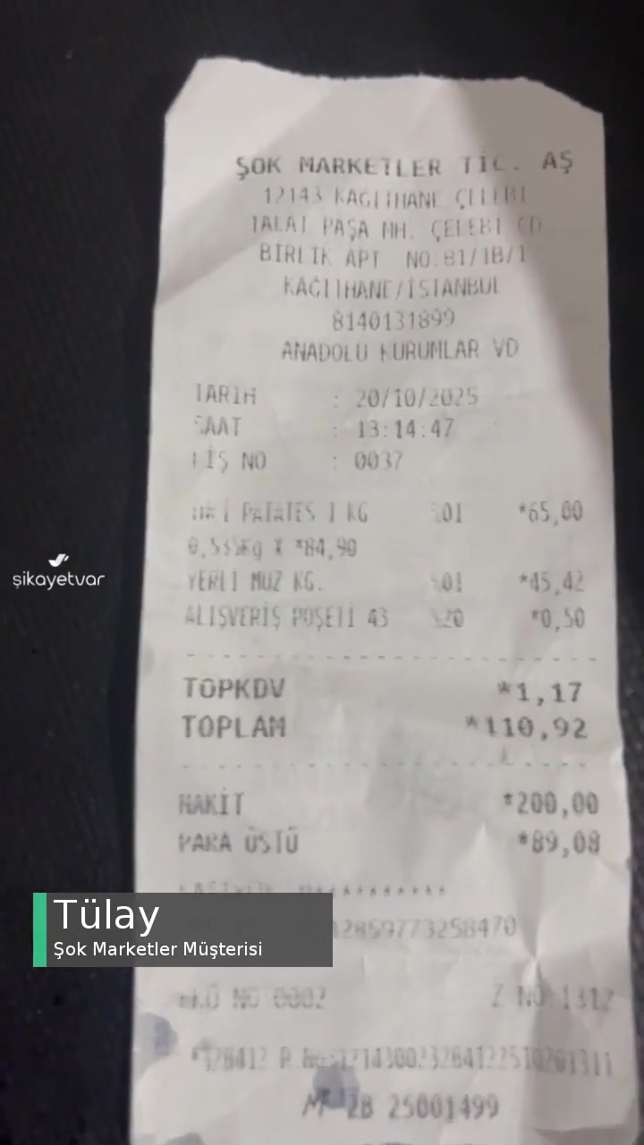 Şok Marketler Patates Küflenmiş Mi Böceklenmiş Mi Bilemedim videonun kapak resmi