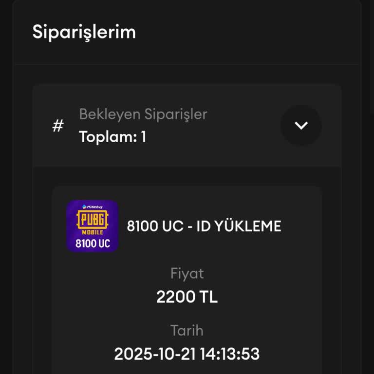 Ödeme Yapıldığı Halde PUBG UC Yüklemesi Hesabıma Aktarılmadı Ve Müşteri Hizmetlerine Ulaşılamıyor