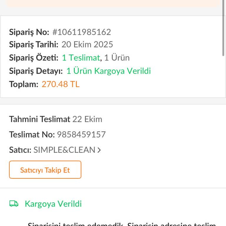Aras Kargo Teslimatında Zil Sorunu Ve İkinci Dağıtım Hakkımın Verilmemesi