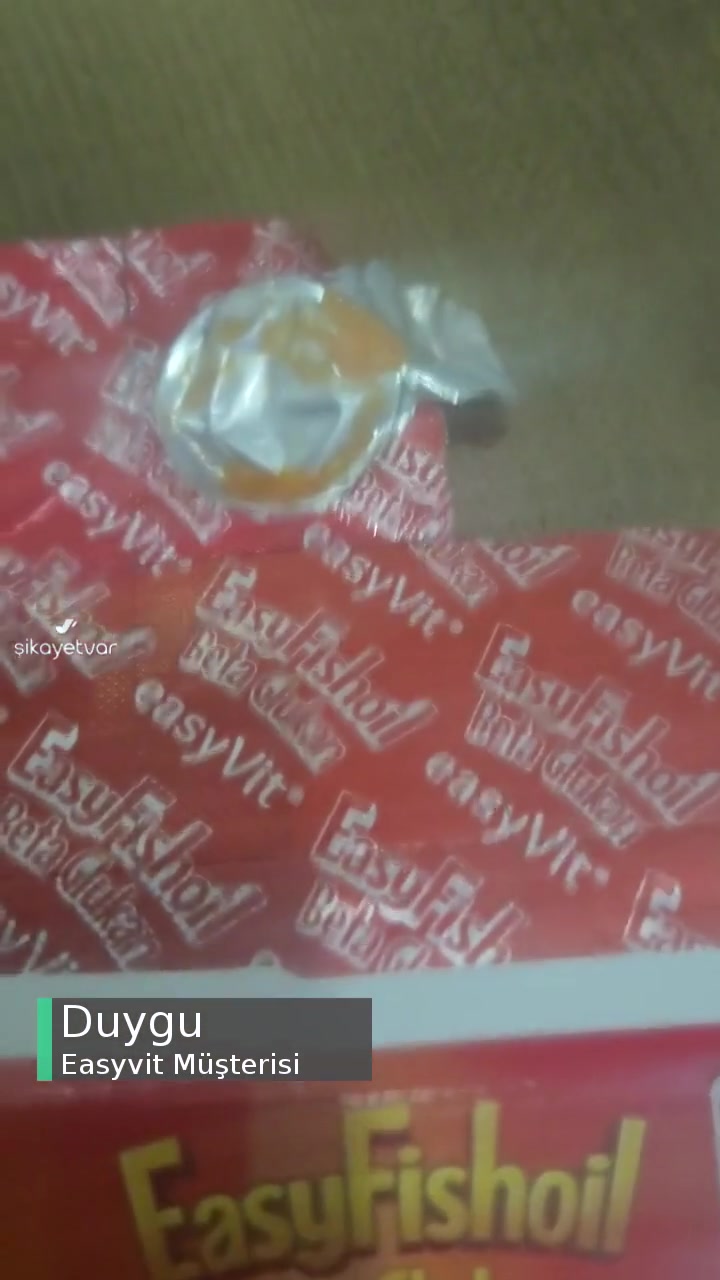 Easyvit Easy Fishoil Balık Yağı Tabletten Çıkmıyor! videonun kapak resmi