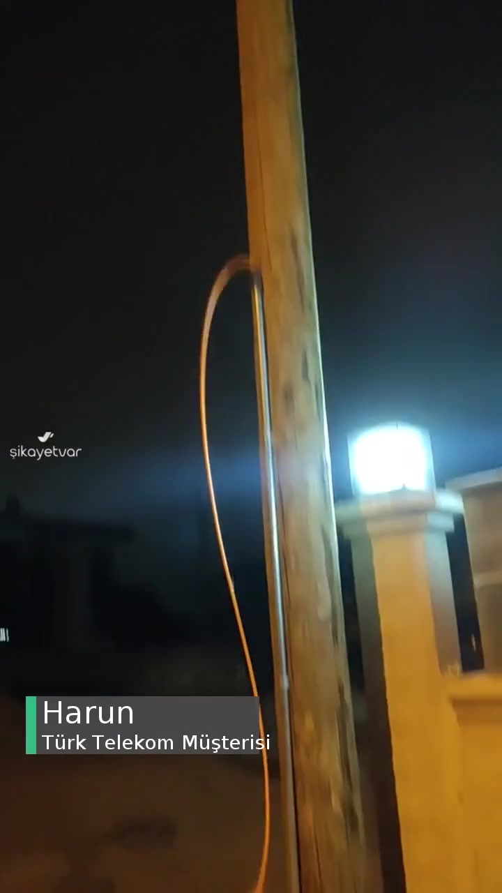 Türk Telekom Müdürlüğü Evimin Önünde Direk Dikmiş videonun kapak resmi