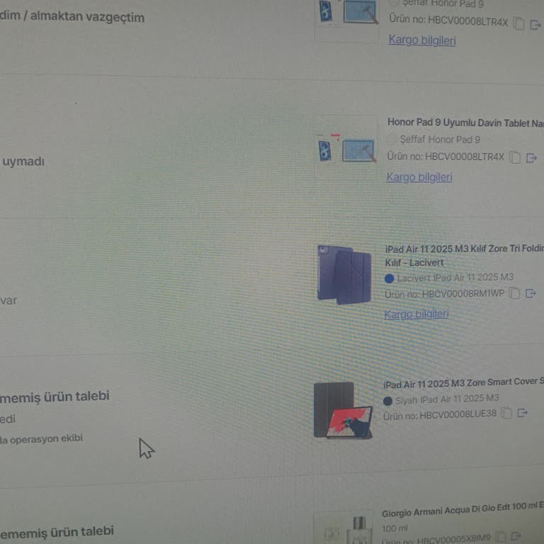Yanlış Ve Eksik Ürünler Nedeniyle Maddi Kayıp Yaşadım