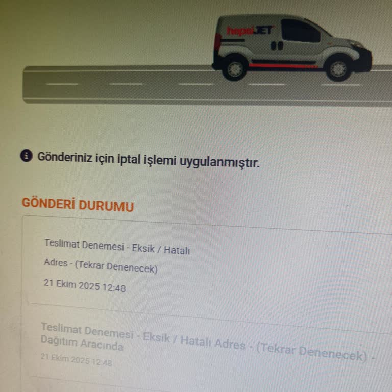 Adres Hatası Nedeniyle Teslim Edilmeyen Kargo Ve İletişim Sorunu