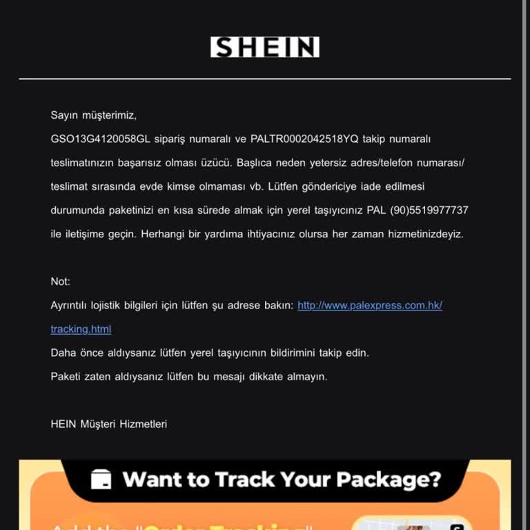 Teslimat Yapılmadan Kargom İade Edildi, Bilgilendirme Yapılmadı