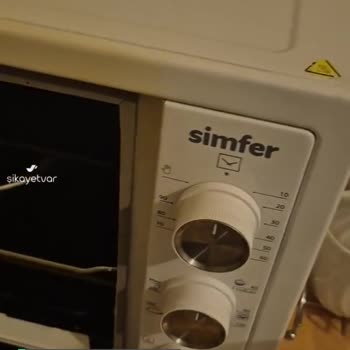 Simfer Mini Fırın Kapak Menteşesi Kırıldı