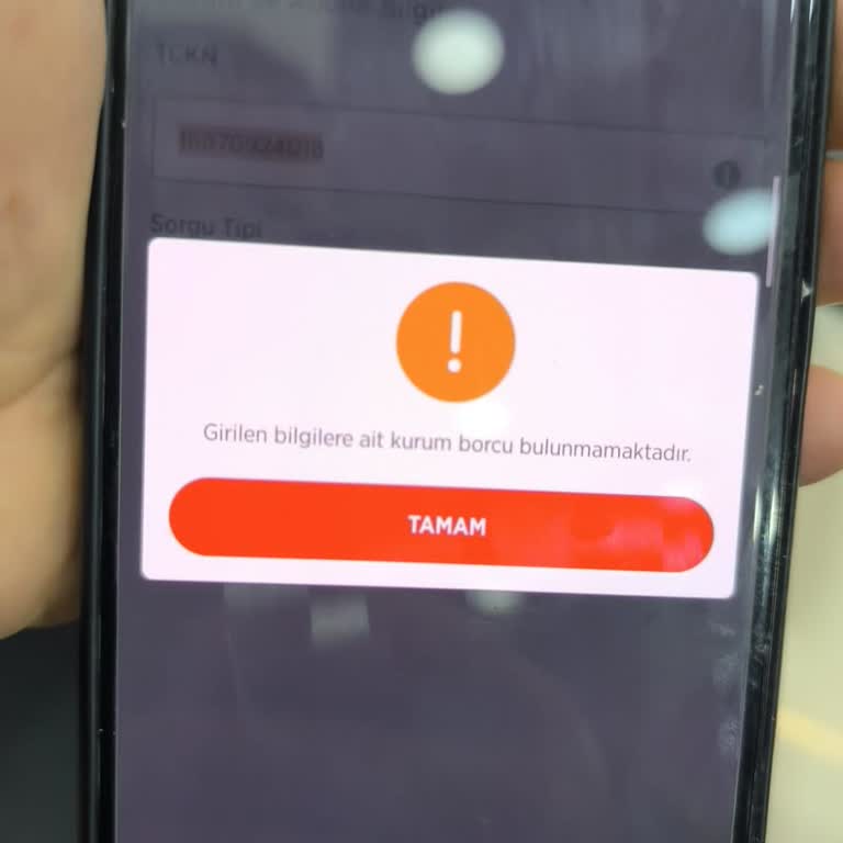 Başvuru Sonrası Ödeme Ekranında Kurum Borcu Görünmüyor, İşlem Yapılamıyor