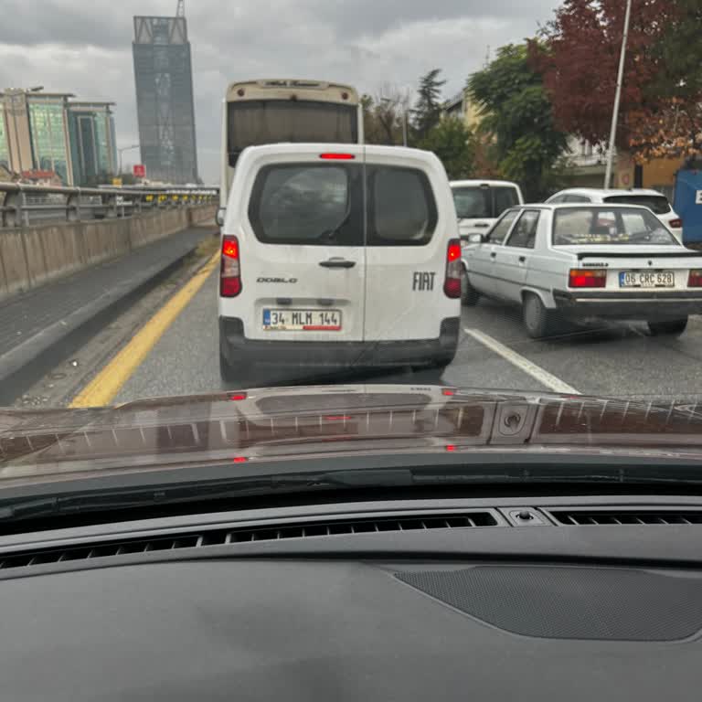 Başkent Doğalgaz Aracıyla Trafikte Tehlikeli Ve Sorumsuz Sürücü Davranışı